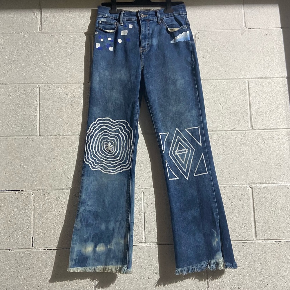 Levi’’s Reworked and Hand Painted Bootcut Jeans